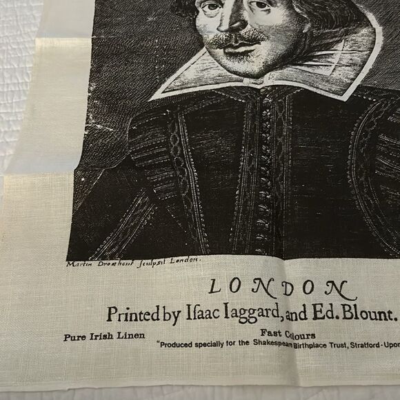 William Shakespeare Birthplace Trust 30x19 Irish Linen Tea Towel Wall Poster - Picture 5 of 7